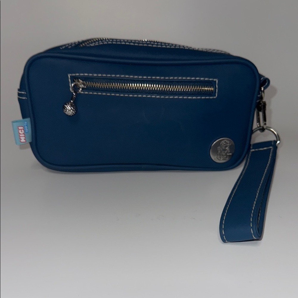 MCM Blue Wristlet Bag